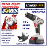 BERBEQUIM APARAFUSADOR PERCUTOR 20V POWERPLUS